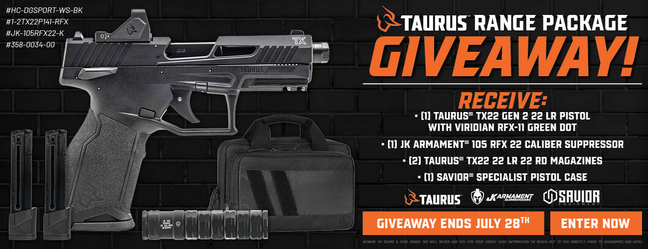 Taurus TX22 Range Package Giveaway